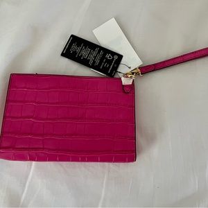 Ralph Lauren pink wristlet